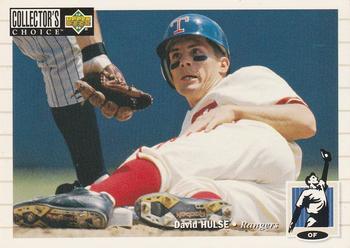 #142 David Hulse - Texas Rangers - 1994 Collector's Choice Baseball