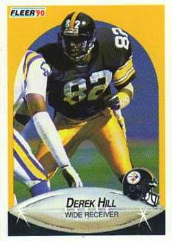 #142 Derek Hill - Pittsburgh Steelers - 1990 Fleer Football
