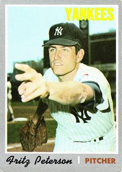#142 Fritz Peterson - New York Yankees - 1970 Topps Baseball