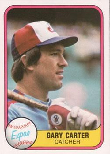 #142 Gary Carter - Montreal Expos - 1981 Fleer Baseball