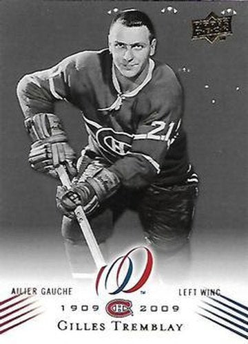 #142 Gilles Tremblay - Montreal Canadiens - 2008-09 Upper Deck Montreal Canadiens Centennial Hockey