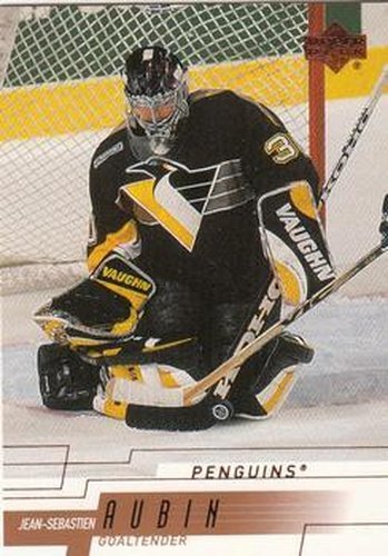 #142 Jean-Sebastien Aubin - Pittsburgh Penguins - 2000-01 Upper Deck Hockey
