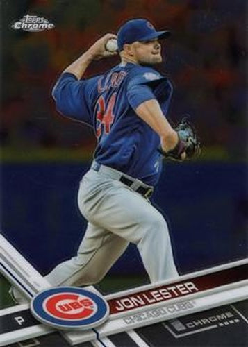 #142 Jon Lester - Chicago Cubs - 2017 Topps Chrome Baseball