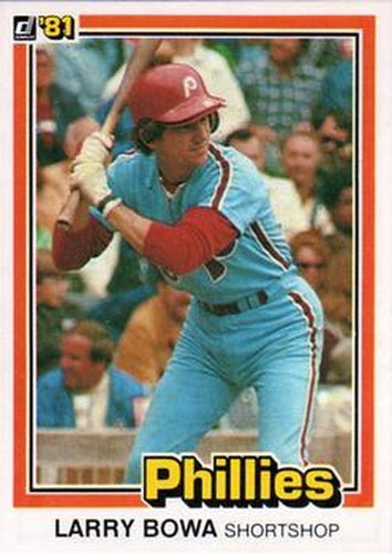 #142 Larry Bowa - Philadelphia Phillies - 1981 Donruss Baseball