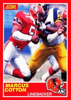 #142 Marcus Cotton - Atlanta Falcons - 1989 Score Football