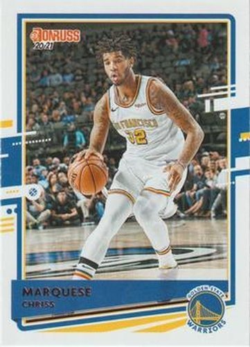 #142 Marquese Chriss - Golden State Warriors - 2020-21 Donruss Basketball