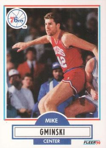 #142 Mike Gminski - Philadelphia 76ers - 1990-91 Fleer Basketball
