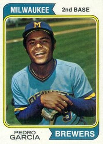 #142 Pedro Garcia - Milwaukee Brewers - 1974 Topps Baseball