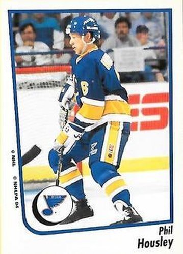 #142 Phil Housley - St. Louis Blues - 1994-95 Panini Hockey Stickers