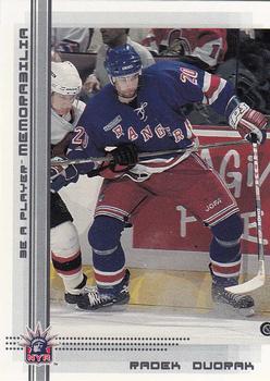 #142 Radek Dvorak - New York Rangers - 2000-01 Be a Player Memorabilia Hockey