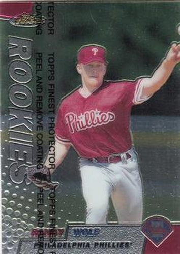 #142 Randy Wolf - Philadelphia Phillies - 1999 Finest Baseball