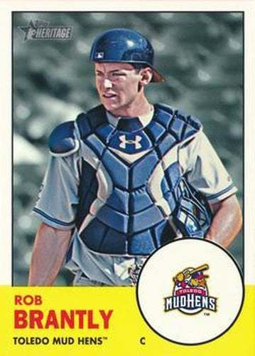 #142 Rob Brantly - Toledo Mud Hens - 2012 Topps Heritage Minor League Baseball
