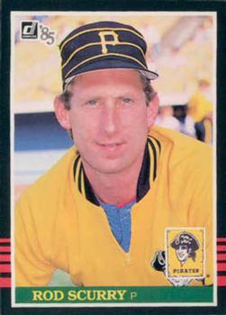 #142 Rod Scurry - Pittsburgh Pirates - 1985 Donruss Baseball