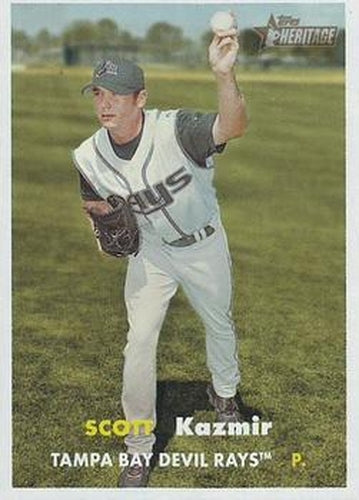 #142 Scott Kazmir - Tampa Bay Devil Rays - 2006 Topps Heritage Baseball