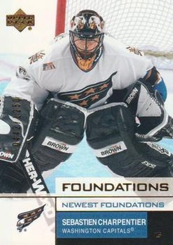 #142 Sebastien Charpentier - Washington Capitals - 2002-03 Upper Deck Foundations Hockey