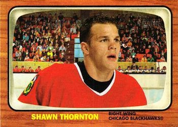 #142 Shawn Thornton - Chicago Blackhawks - 2002-03 Topps Heritage Hockey