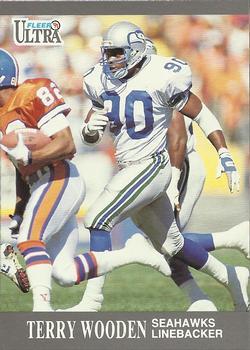 #142 Terry Wooden - Seattle Seahawks - 1991 Ultra Football