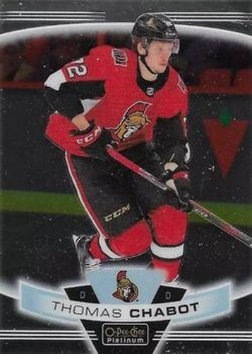 #142 Thomas Chabot - Ottawa Senators - 2019-20 O-Pee-Chee Platinum Hockey