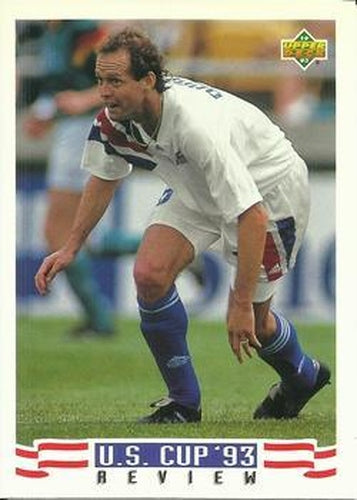 #142 Thomas Dooley - USA - 1993 Upper Deck World Cup Preview English/Spanish Soccer