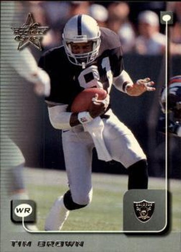 #142 Tim Brown - Oakland Raiders - 1999 Leaf Rookies & Stars Football