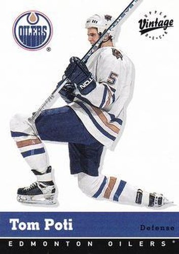 #142 Tom Poti - Edmonton Oilers - 2000-01 Upper Deck Vintage Hockey