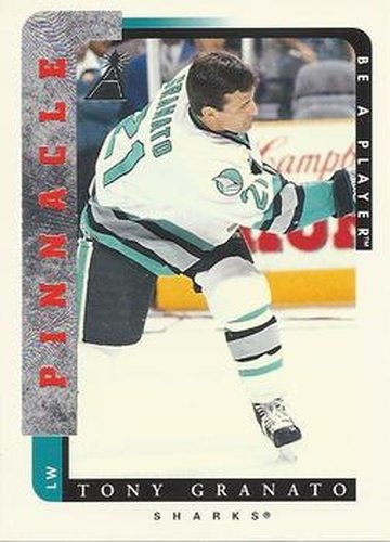 #142 Tony Granato - San Jose Sharks - 1996-97 Pinnacle Be a Player Hockey