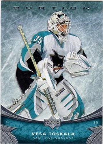 #142 Vesa Toskala - San Jose Sharks - 2006-07 Upper Deck Ovation Hockey