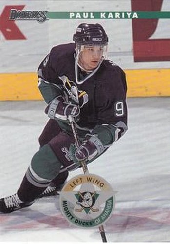 #142 Paul Kariya - Anaheim Mighty Ducks - 1996-97 Donruss Hockey
