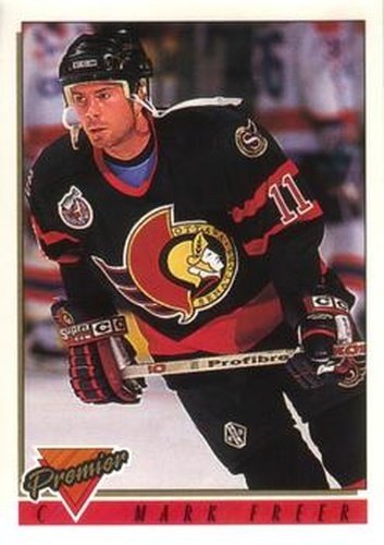 #142 Mark Freer - Ottawa Senators - 1993-94 O-Pee-Chee Premier Hockey