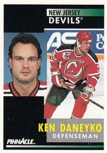 #142 Ken Daneyko - New Jersey Devils - 1991-92 Pinnacle Hockey