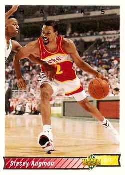 #142 Stacey Augmon - Atlanta Hawks - 1992-93 Upper Deck Basketball