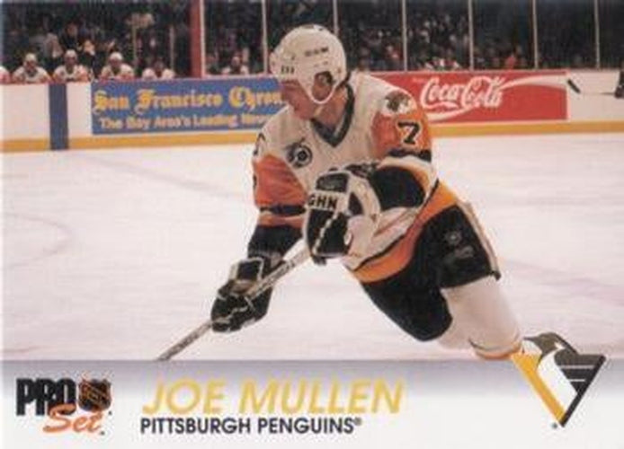 #142 Joe Mullen - Pittsburgh Penguins - 1992-93 Pro Set Hockey