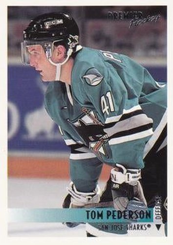 #142 Tom Pederson - San Jose Sharks - 1994-95 O-Pee-Chee Premier Hockey