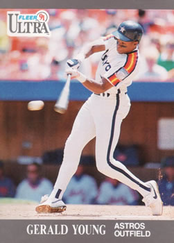 #142 Gerald Young - Houston Astros - 1991 Ultra Baseball