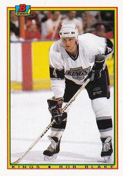 #142 Rob Blake - Los Angeles Kings - 1990-91 Bowman Hockey