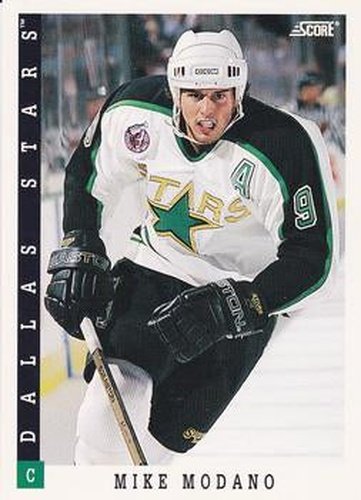 #142 Mike Modano - Dallas Stars - 1993-94 Score Canadian Hockey
