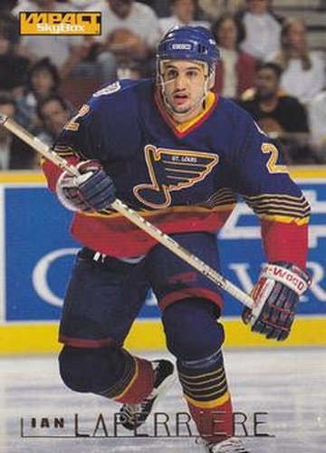 #142 Ian Laperriere - St. Louis Blues - 1995-96 SkyBox Impact Hockey
