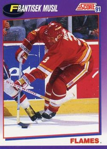 #142 Frantisek Musil - Calgary Flames - 1991-92 Score American Hockey