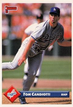 #142 Tom Candiotti - Los Angeles Dodgers - 1993 Donruss Baseball