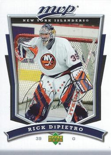 #142 Rick DiPietro - New York Islanders - 2007-08 Upper Deck MVP Hockey