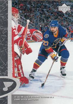 #142 Steve Leach - St. Louis Blues - 1996-97 Upper Deck Hockey