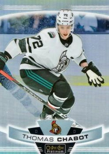 #142b Thomas Chabot - Ottawa Senators - 2019-20 O-Pee-Chee Platinum Hockey