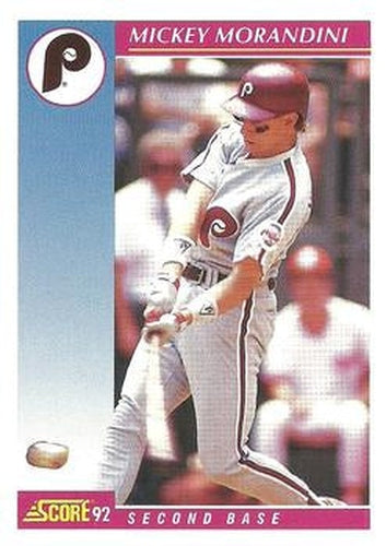 #143 Mickey Morandini - Philadelphia Phillies - 1992 Score Baseball