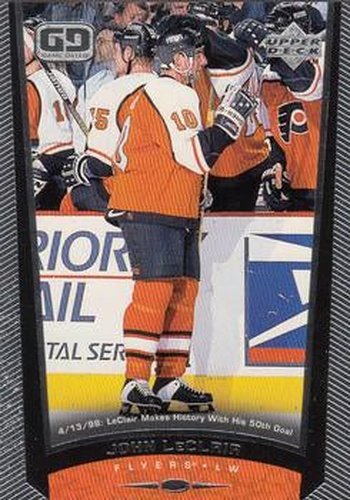 #143 John LeClair - Philadelphia Flyers - 1998-99 Upper Deck Hockey