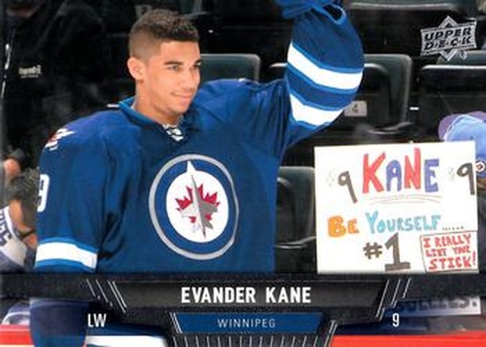 #143 Evander Kane - Winnipeg Jets - 2013-14 Upper Deck Hockey