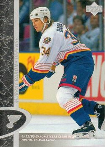 #143 Murray Baron - St. Louis Blues - 1996-97 Upper Deck Hockey