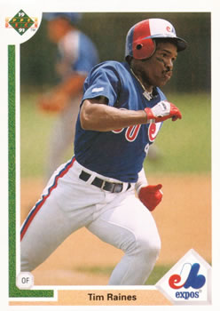 #143 Tim Raines - Montreal Expos - 1991 Upper Deck Baseball