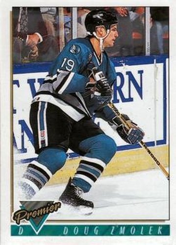 #143 Doug Zmolek - San Jose Sharks - 1993-94 Topps Premier Hockey