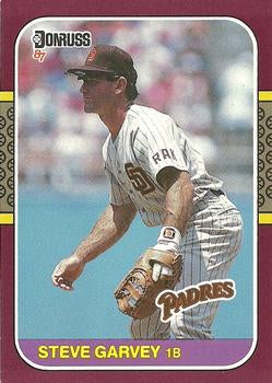 #143 Steve Garvey - San Diego Padres - 1987 Donruss Opening Day Baseball