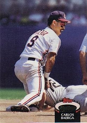 #143 Carlos Baerga - Cleveland Indians - 1992 Stadium Club Baseball